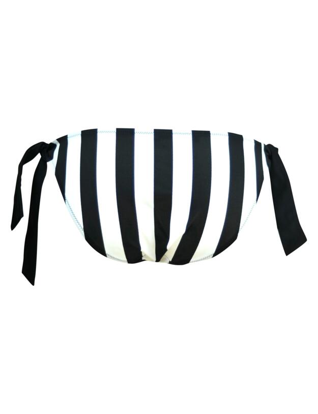 Pour Moi High Line Tie Side Bikini Briefs Black/White