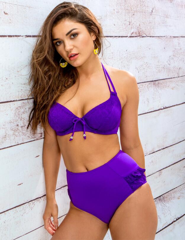 Pour Moi Puerto Rico Control Bikini Brief Amethyst