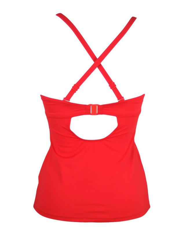 Pour Moi Mardi Gras Padded Tankini Top Red