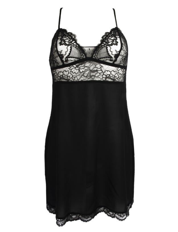 Lise Charmel Sublime En Dentelle Night Dress Black 