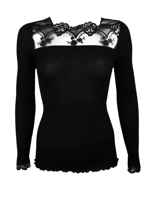 Lise Charmel Sublime En Dentelle Long Sleeve Top Black 