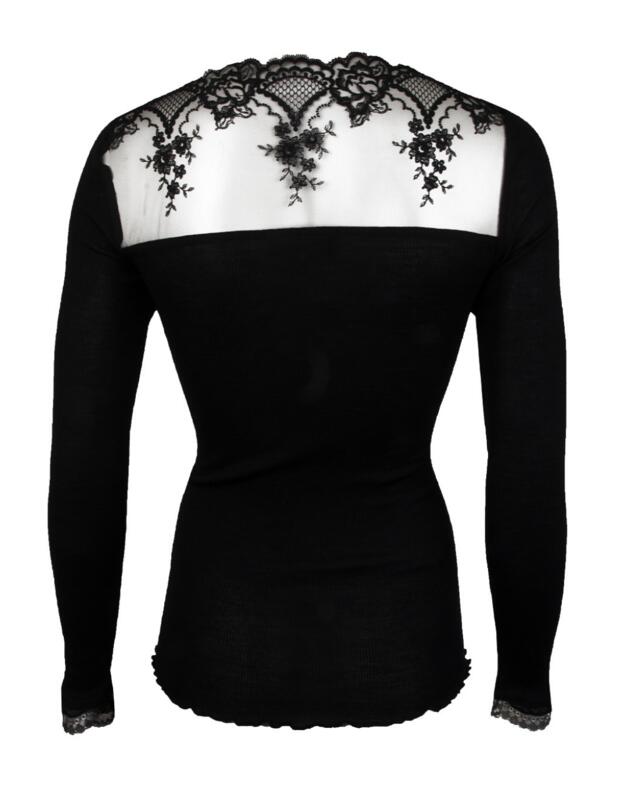 Lise Charmel Sublime En Dentelle Long Sleeve Top Black 