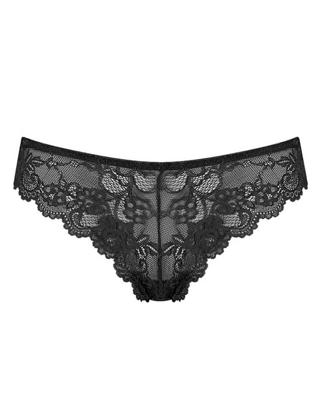 Triumph Tempting Lace Brazilian Brief Black 