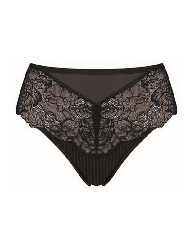 Triumph Peony Florale Maxi Brief Black 