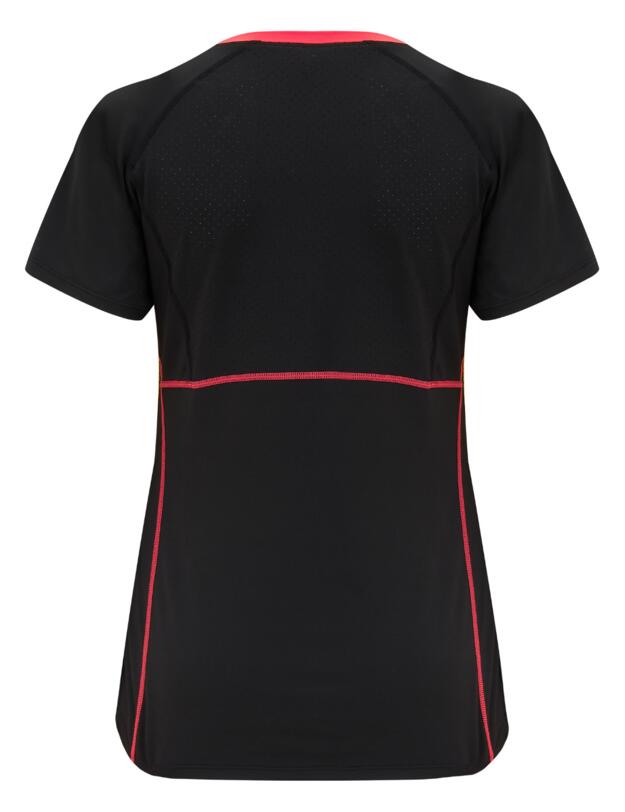 Pour Moi Energy Short Sleeved Top Black/Coral