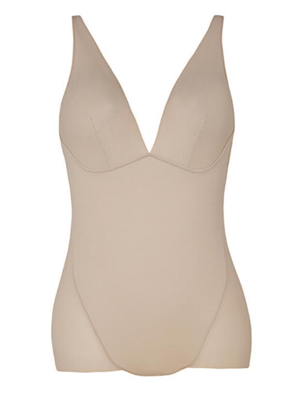 Maidenform Low Back Bodysuit Body Beige 