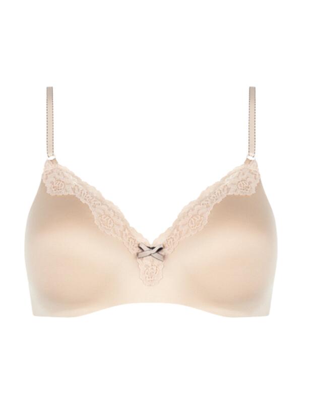 Maidenform Embellished Demi Wireless Bra Latte Lift Black 