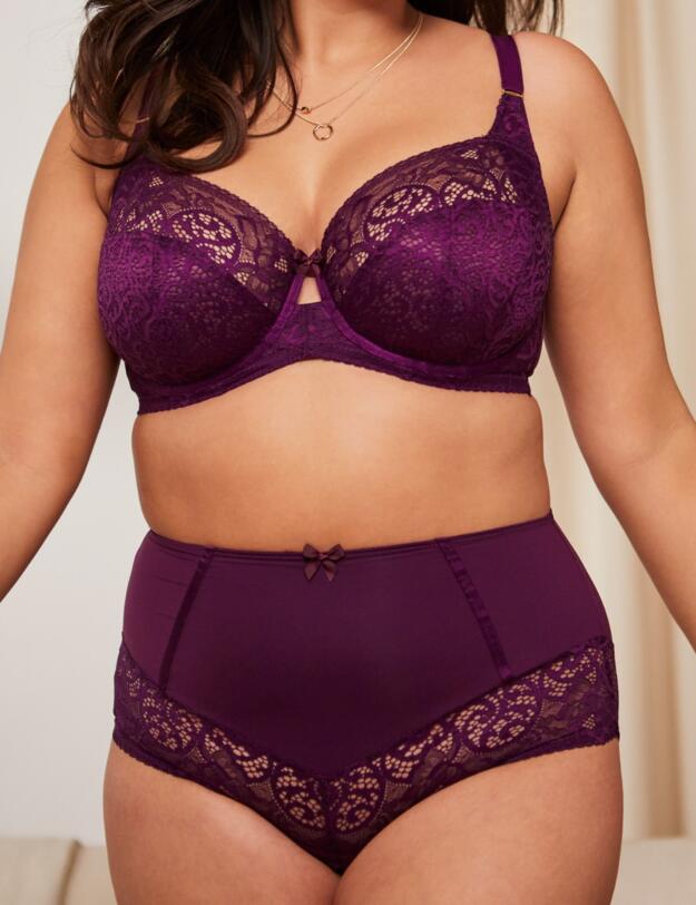 Sculptresse by Panache Estel High Waist Brief Damson