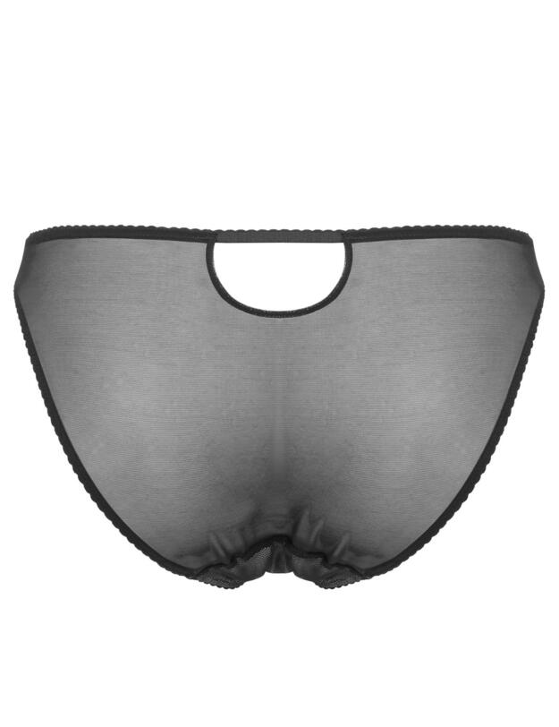 Gossard Shadow Mesh Mini Brief Black 