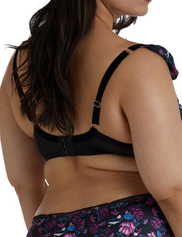 Playful Promises Noriko Plunge Bra Crane Print 