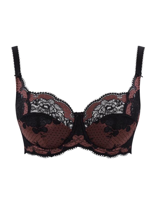 Panache Clara Full Cup Bra Black/Fig