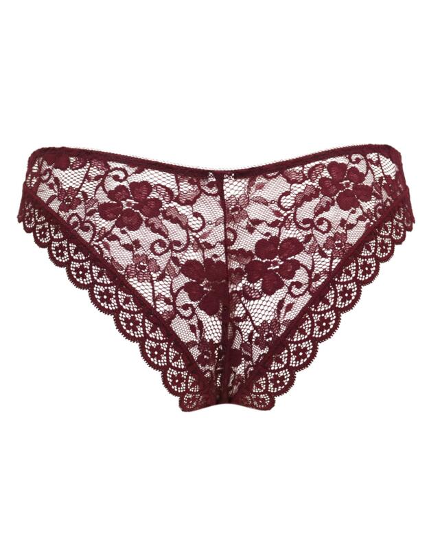 Pour Moi Rebel Brazilian Brief Black Cherry