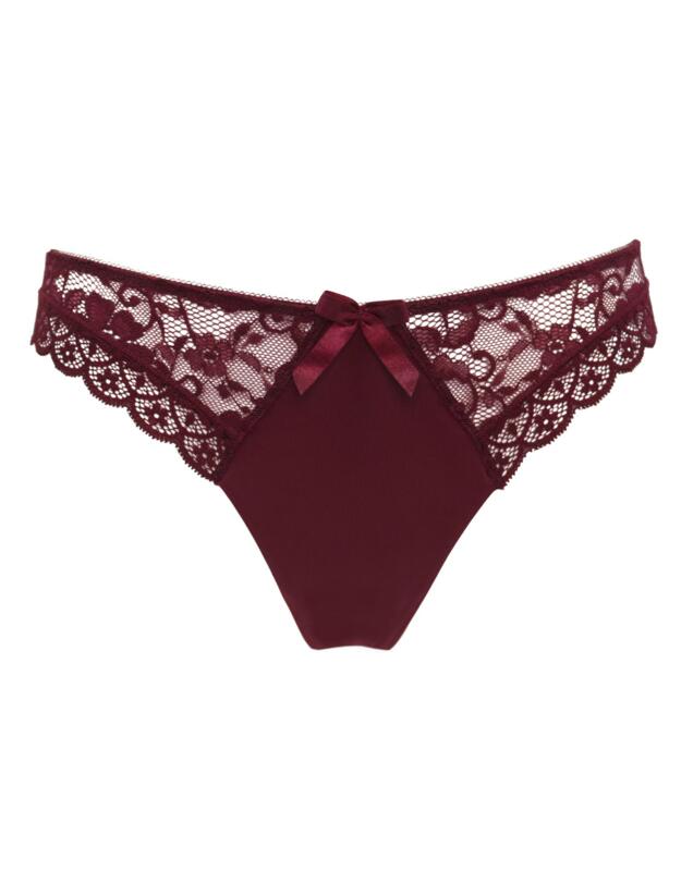 Pour Moi Rebel Brazilian Brief Black Cherry