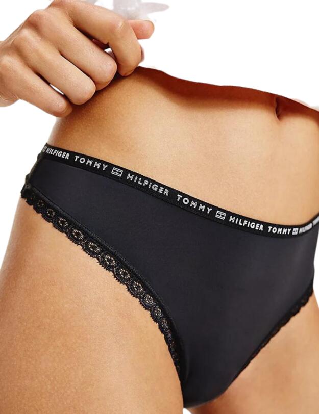 Tommy Hilfiger Hilfiger Lace Thong (3PK) Black