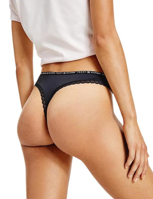 Tommy Hilfiger Hilfiger Lace Thong (3PK) Black