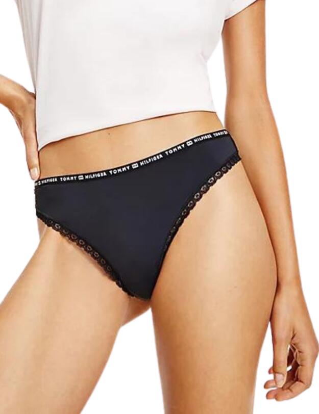 Tommy Hilfiger Hilfiger Lace Thong (3PK) Black