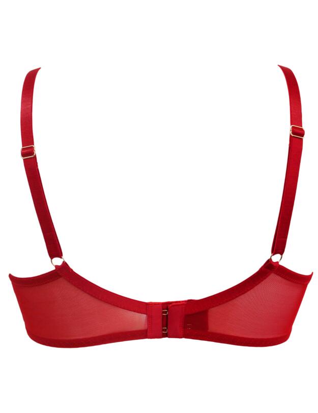 Pour Moi Statement Padded Bra Red