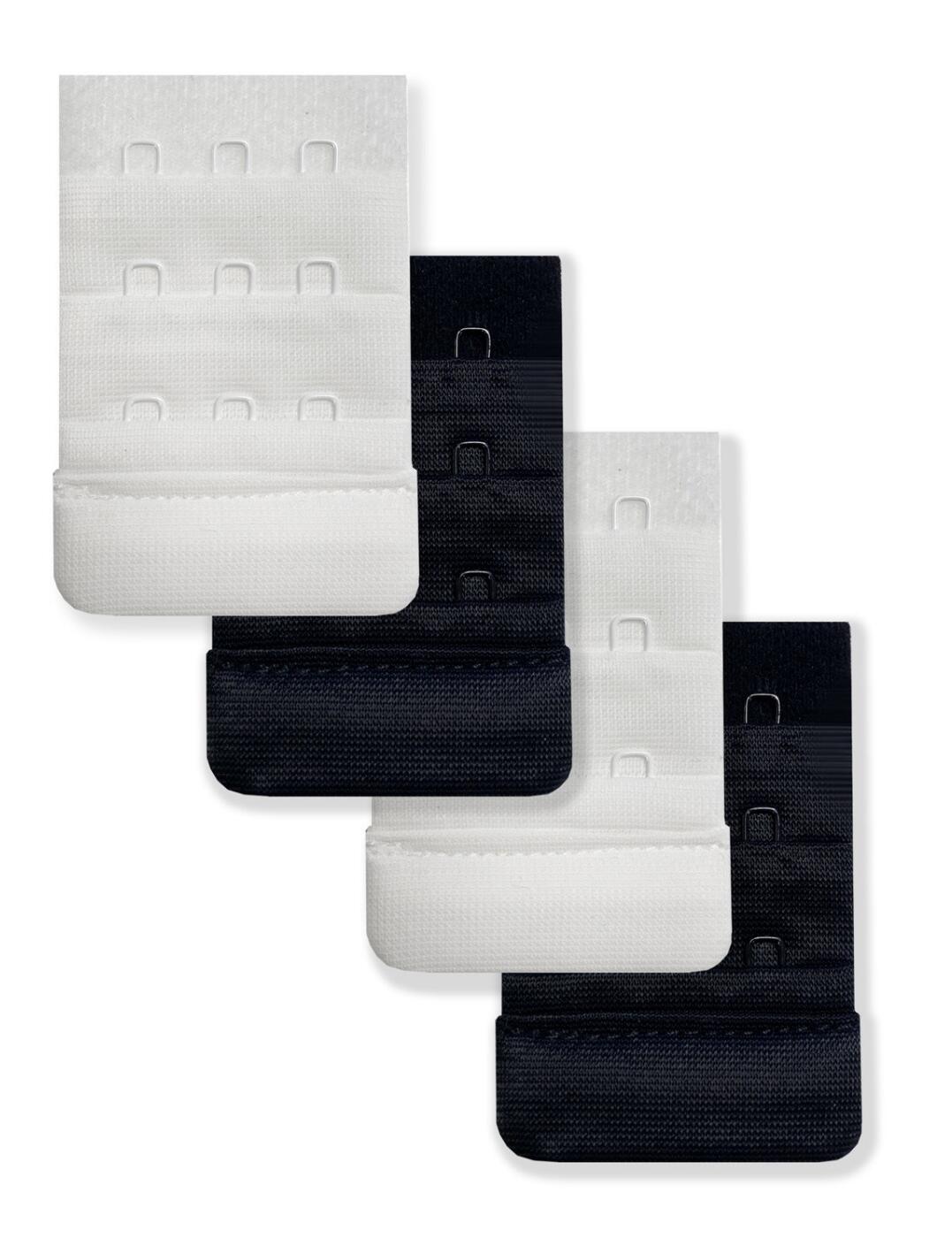 Carriwell Bra Extenders 4 Pack White and Black