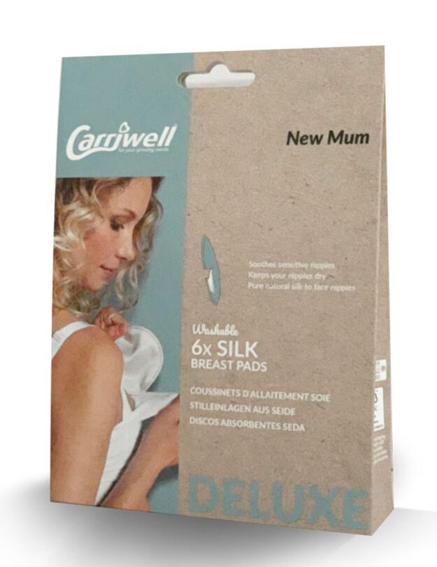 Carriwell Silk Breast Pads 6 Pack White