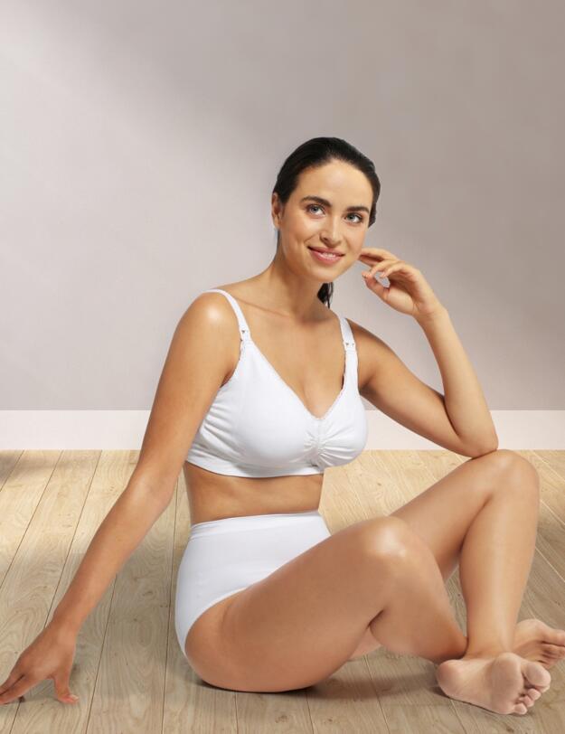 Carriwell Padded & Carri-Gel Nursing Bra  White