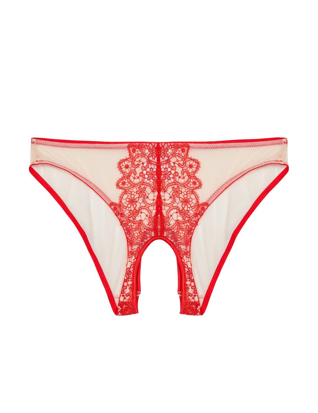 Playful Promises Anaise Ouvert Brief Red