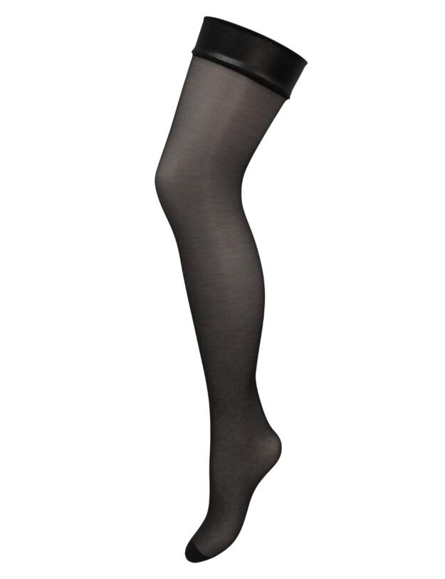 Pour Moi Scandalous PU Top 15 Denier Stocking Black