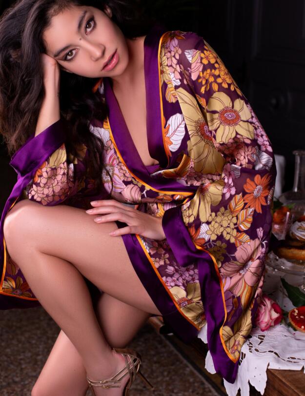 Marjolaine Niahm Negligee Dress Imprime Floral