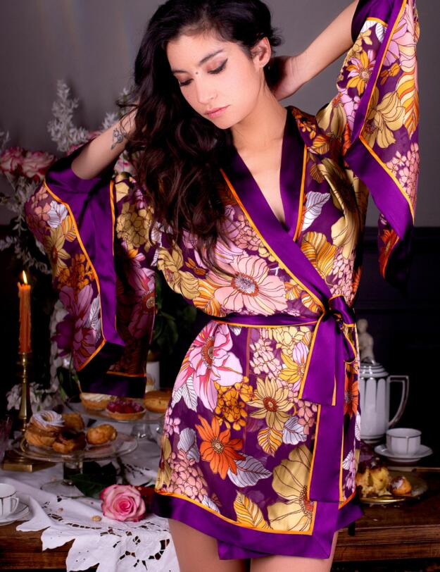 Marjolaine Niahm Negligee Dress Imprime Floral
