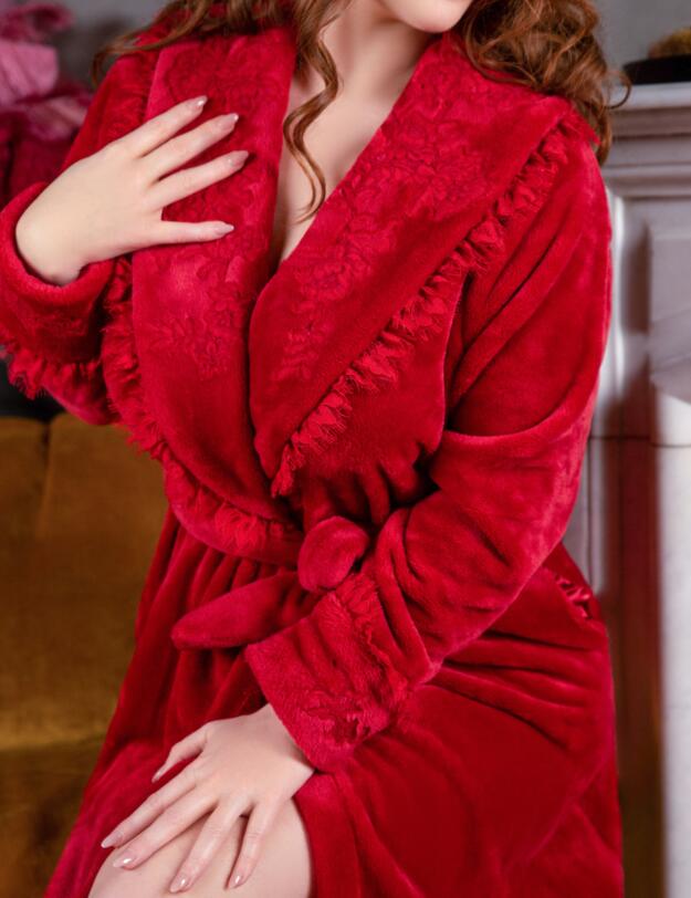  Marjolaine Neige Dressing Gown Robe Rubis