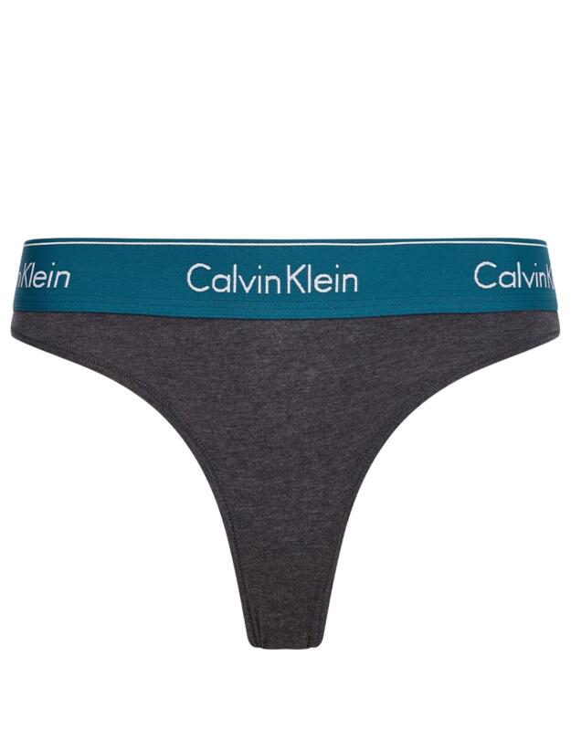 Calvin Klein Modern Cotton Brief Charcoal Heather-Topaz Gemstone