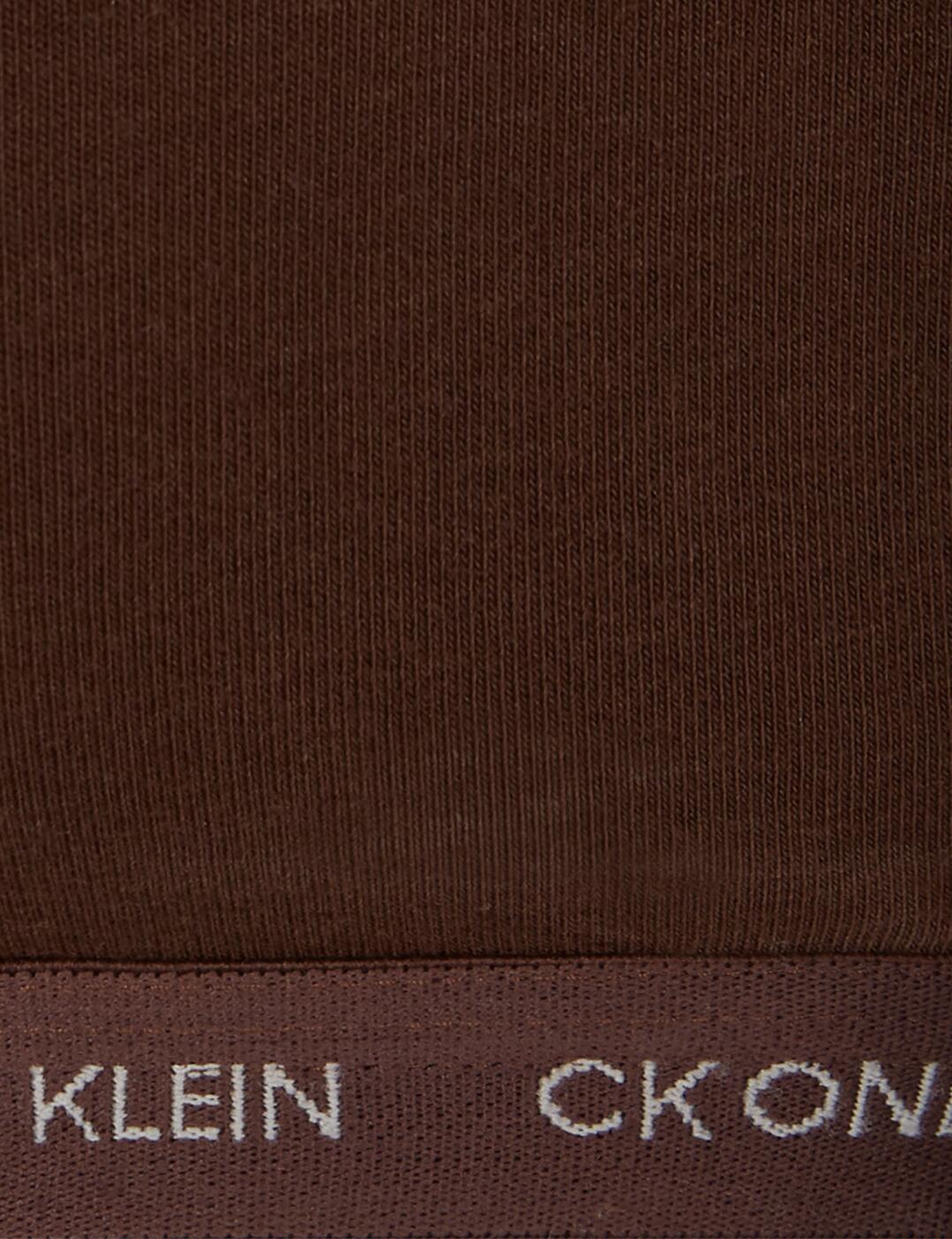 000QF6814E Calvin Klein CK One Cotton Plus Size Unlined Bralette (2PK) -  000QF6814E Sandalwood