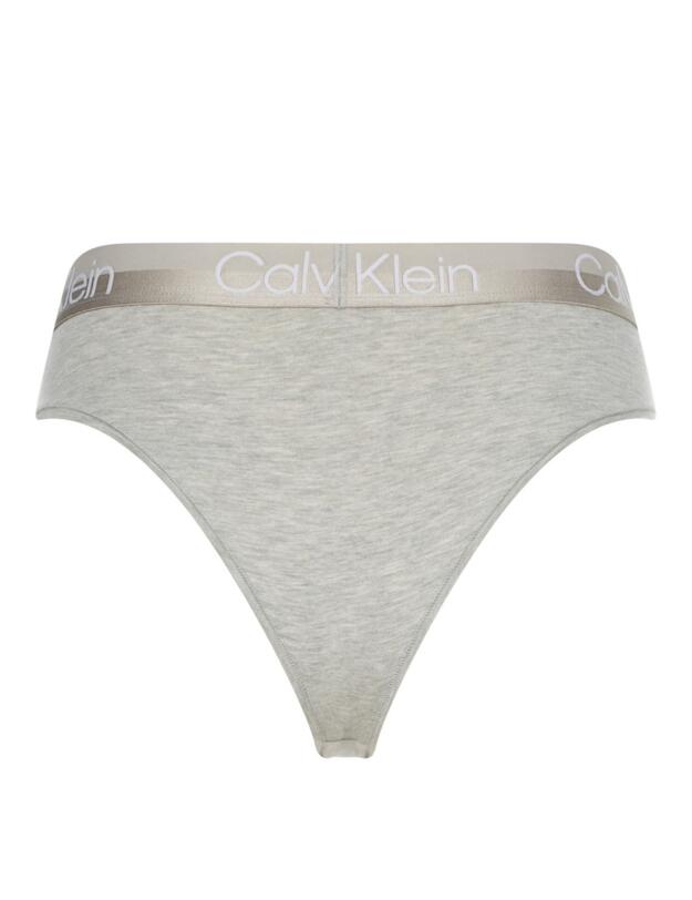 Calvin Klein Structure Cotton High Leg Brazilian Brief Grey Heather