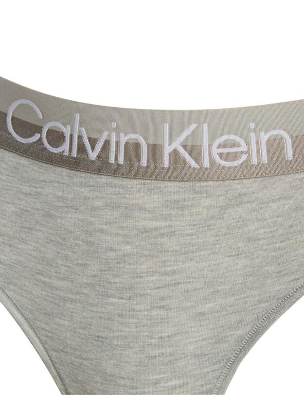 Calvin Klein Structure Cotton High Leg Brazilian Brief Grey Heather