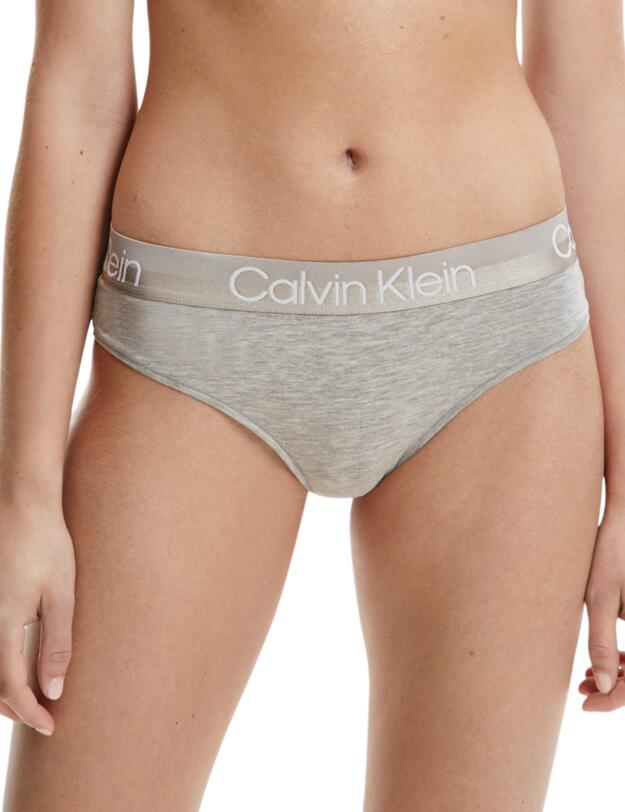 Calvin Klein Structure Cotton High Leg Brazilian Brief Grey Heather