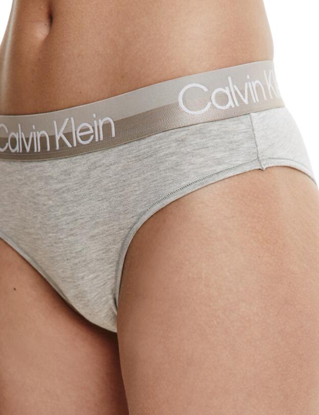 Calvin Klein Structure Cotton High Leg Brazilian Brief Grey Heather