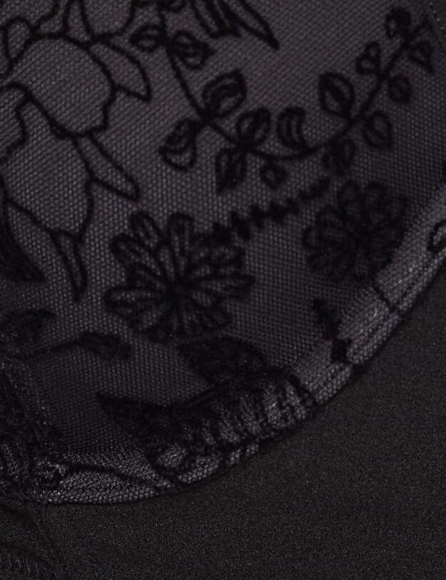 Calvin Klein CK Black Wildflower Push Up Bra Black