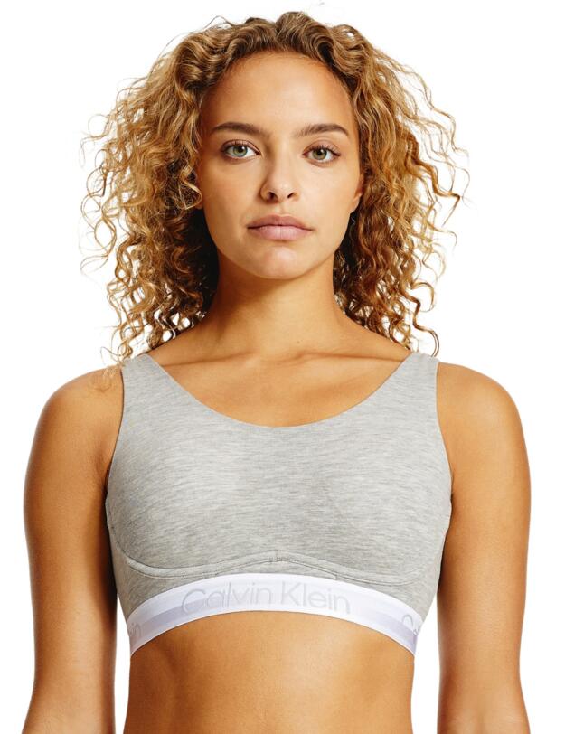 Calvin Klein Structure Cotton Underwired Bralette Grey Heather 