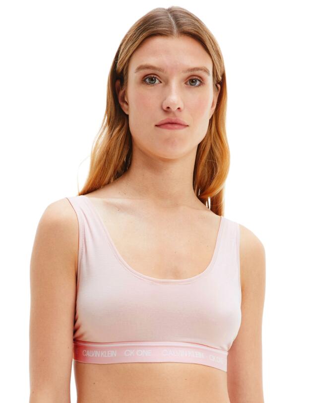  Calvin Klein CK One Recycled Unlined Bralette Barely Pink