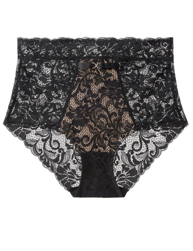 Aubade Mon Bijou High Waist Brief Black