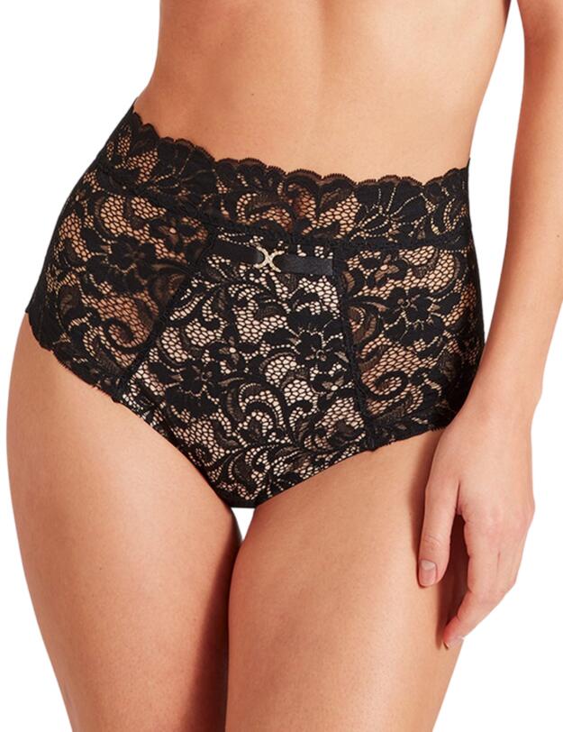 Aubade Mon Bijou High Waist Brief Black