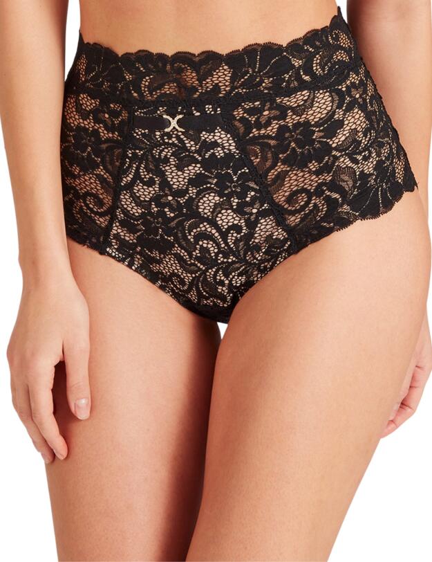 Aubade Mon Bijou High Waist Brief Black
