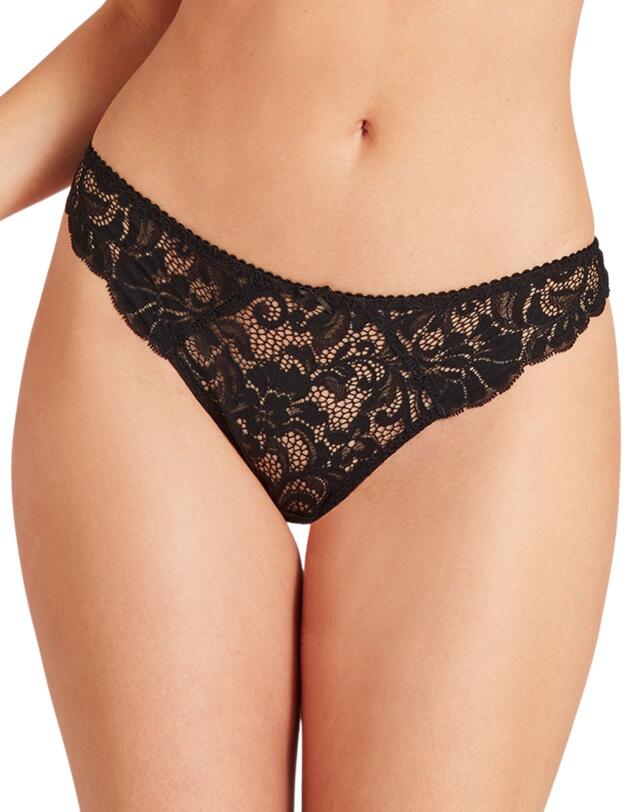 Aubade Mon Bijou Thong Black