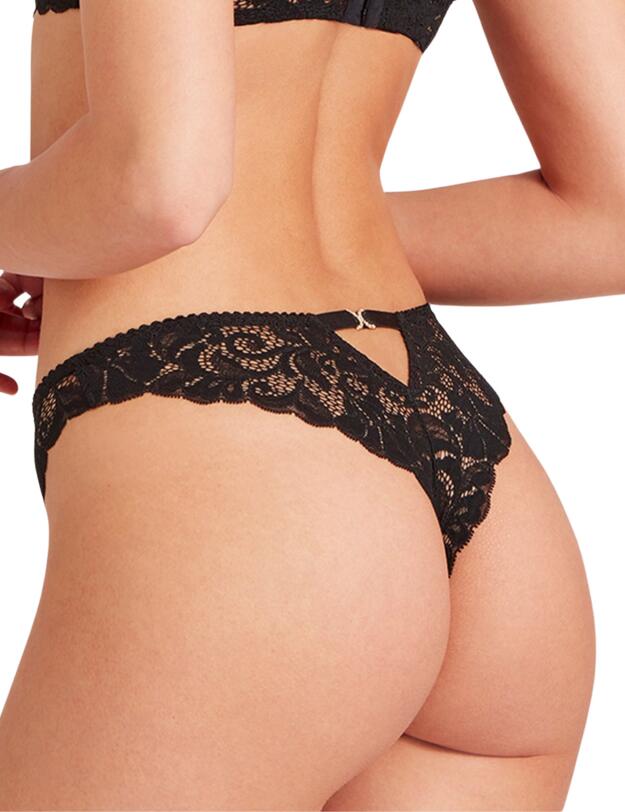 Aubade Mon Bijou Thong Black