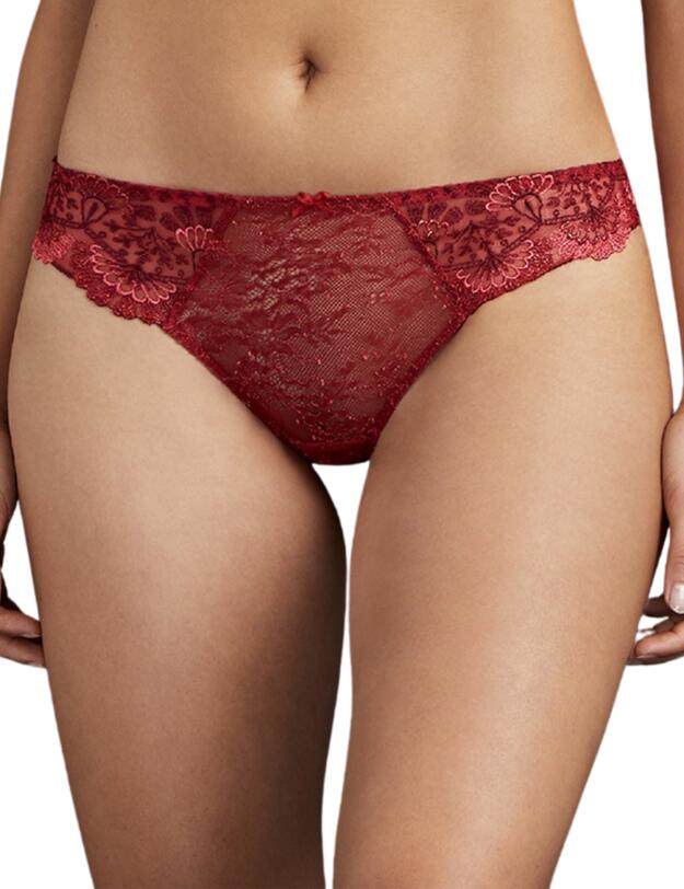  Aubade Art Of Ink Tanga Brief Grenat