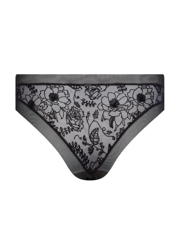 Calvin Klein CK Black Wildflower Brazilian Brief Black