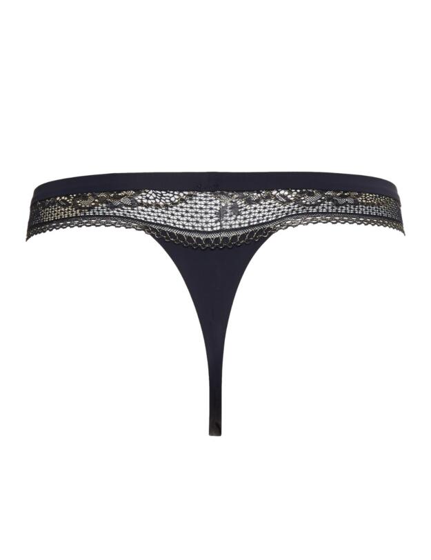 Tommy Hilfiger Lurex Lace Thong Dessert Sky 