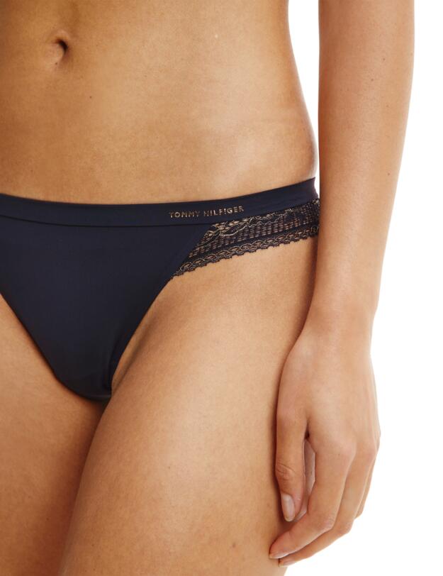 Tommy Hilfiger Lurex Lace Thong Dessert Sky 