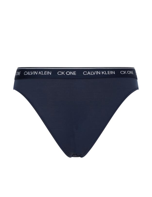 000QF6504E Calvin Klein CK One Recycled High Leg Tanga Brief - 000QF6504E Blue Shadow
