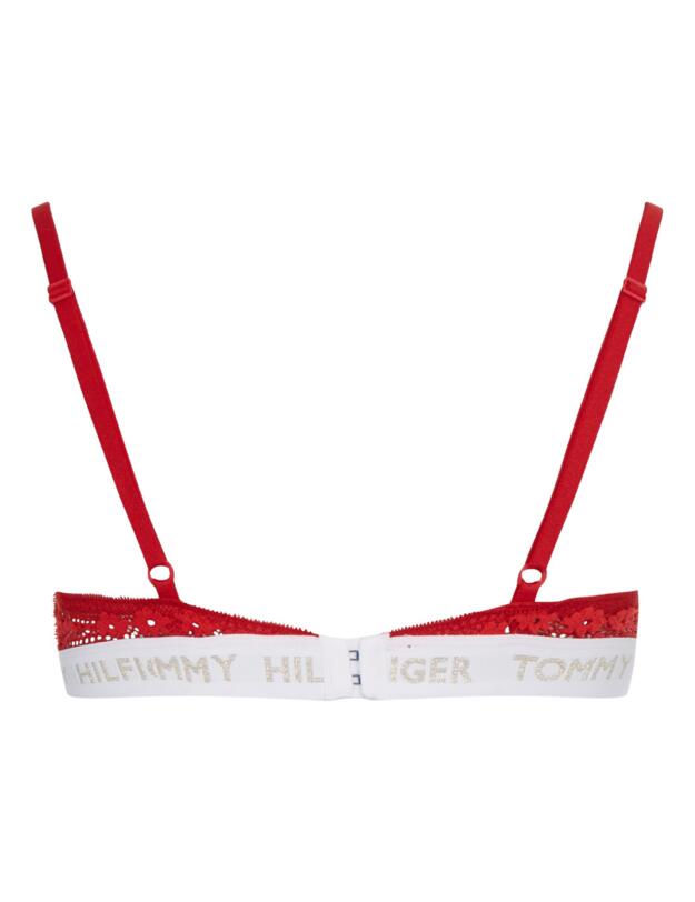 Tommy Hilfiger Tommy 85 Lace Triangle Bralette Primary Red
