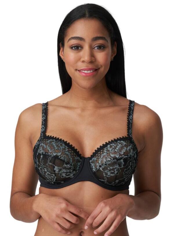 0142080 Prima Donna Twist Rose Sauvage Underwired Bra   - 0142080 Black 